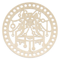 Baza Dno do Koszyka Spód Koło 20 cm Drewniana Decoupage do Szydełkowania