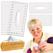 Baza do Chustecznika Dno do Szydełkowania BIAŁE Pojemnik Etui na Chusteczki