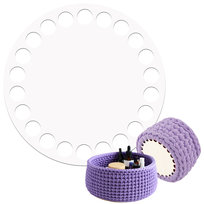 Baza Do Szydełkowania Biała Z Hdf 10Cm Okrąge Dno Spód Do Koszyka Torebki