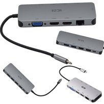 BAZA DOKUJĄCA DO LAPTOPA HIRO STACJA Z FUNKCJĄ ŁADOWANIA ŁADUJE USB-C