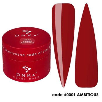 Baza kolorowa DNKa Cover Base nr 0001 Ambitious, 30 ml - DNKa
