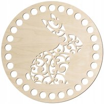 Baza na koszyczek Wielkanoc OKRĄG 15cm Spód Dno ze sklejki do szydełkowania