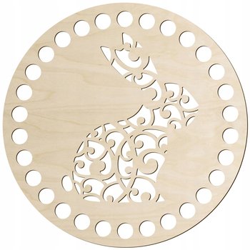 Baza na koszyczek Wielkanoc OKRĄG 15cm Spód Dno ze sklejki do szydełkowania - SMX Design