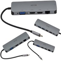 BAZA STACJA DOKUJĄCA DO LAPTOPA TOSHIBA Z FUNKCJĄ ŁADOWANIA ŁADUJE USB-C