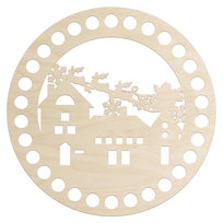 Baza Szydełko Świąteczna 15cm Ozdoba Choinkowa Podstawa Koszyczka Torebki