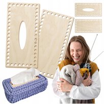 Baza ze sklejki chustecznik Dno do szydełkowania Etui Pojemnik chusteczki