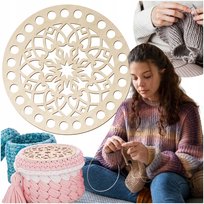 Baza ze sklejki do szydełka OKRĄG 15 cm Drewniane Podstawa Dno do torebki