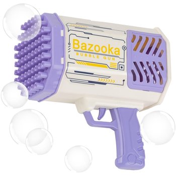 Bazooka do baniek fioletowa  | Bańki mydlane  |  Automat pistolet  | Bazooka na bańki Bubble fioletowa | Prezent dla dziecka | Zestaw - MAT GROUP
