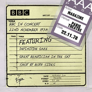 BBC In Concert 22nd November 1978 - Magazine