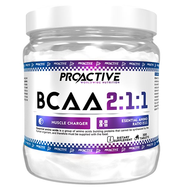 Фото - Вітаміни й мінерали ProActive BCAA 2:1:1 - aminokwasy -  - 300 tabletek 