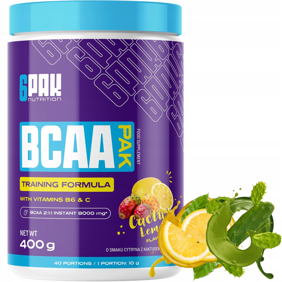 Bcaa Instant 8000 Mg Amino Rozgałęzione + Witaminy Regeneracja L-Leucyna