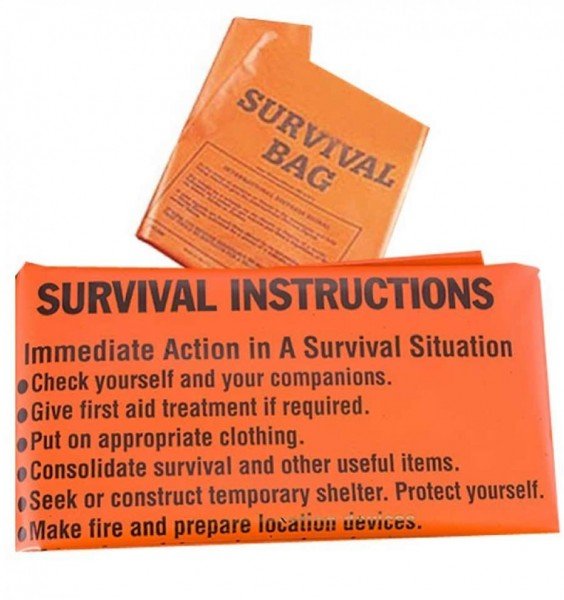 BCB, Worek survivalowy, Printed Survival Bag CL044 (9797), pomarańczowy