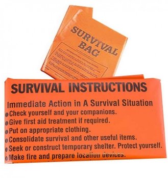 BCB, Worek survivalowy, Printed Survival Bag CL044 (9797), pomarańczowy - BCB