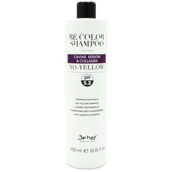 Be Color Caviar Keratin & Collagen No Yellow 500ml szampon neutralizujący żółte odcienie na włosach farbowanych - Be Hair