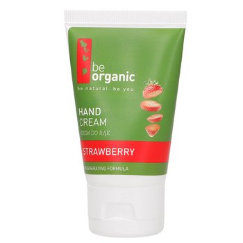 Be Organic,Hand Cream krem do rąk Truskawka 40ml - Be Organic