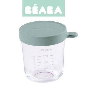 Beaba Pojemnik słoiczek szklany z hermetycznym zamknięciem 250 ml Eucalyptus Green - Beaba