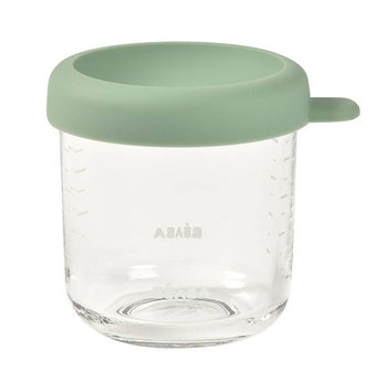 BEABA Pojemnik słoiczkek szklany z zamknięciem 250 ml Sage green - Beaba