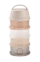 BEABA Pojemniki na mleko w proszku 4 komory przeźroczyste clay