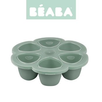 Beaba, Silikonowy pojemnik do mrożenia duży Sage, Zielony, 6 x 150 ml  - Beaba