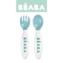 Beaba, Sztućce plastikowe w etui, Blue