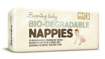 Beaming Baby, Ekologiczne pieluszki jednorazowe, rozmiar 3, Maxi, 7-11 kg, 34 szt. - Beaming Baby