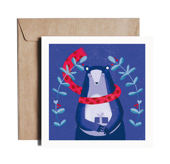 Beary Christmas - Greeting card by PIESKOT Polish Design - PIESKOT