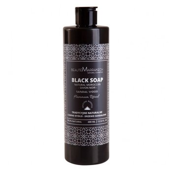 Beaute Marrakech, Czarne Mydło Savon Noir O Zapachu Drzewa Sandałowego - Żel Pod Prysznic, 400ml - Beaute Marrakech