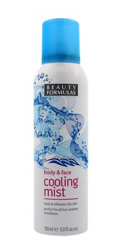 Beauty Formulas, Face and Body, chłodząca mgiełka do twarzy i ciała, 150 ml - Beauty Formulas