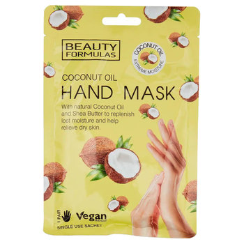 Beauty Formulas Hand Mask, Regenerująca maska do dłoni, Coconut Oil, 1 para - Beauty Formulas