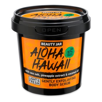 Beauty Jar, Aloha Hawaii, Delikatnie złuszczający scrub do ciała z solą morską, ekstraktem z ananasa i olejem kokosowym, 200 g - Beauty Jar