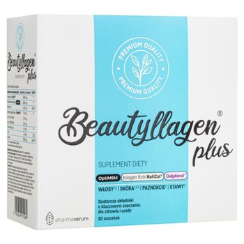Beautyllagen Plus Kolagen Cynk Biotyna 30 Saszetek - Pharmaverum