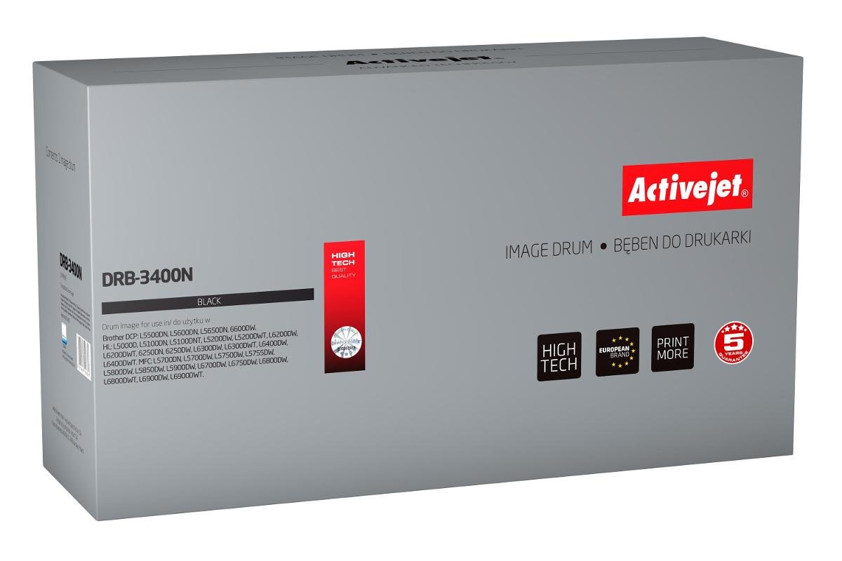Bęben ACTIVEJET DRB-3400N (Brother DR-3400), czarny, 50000 str.