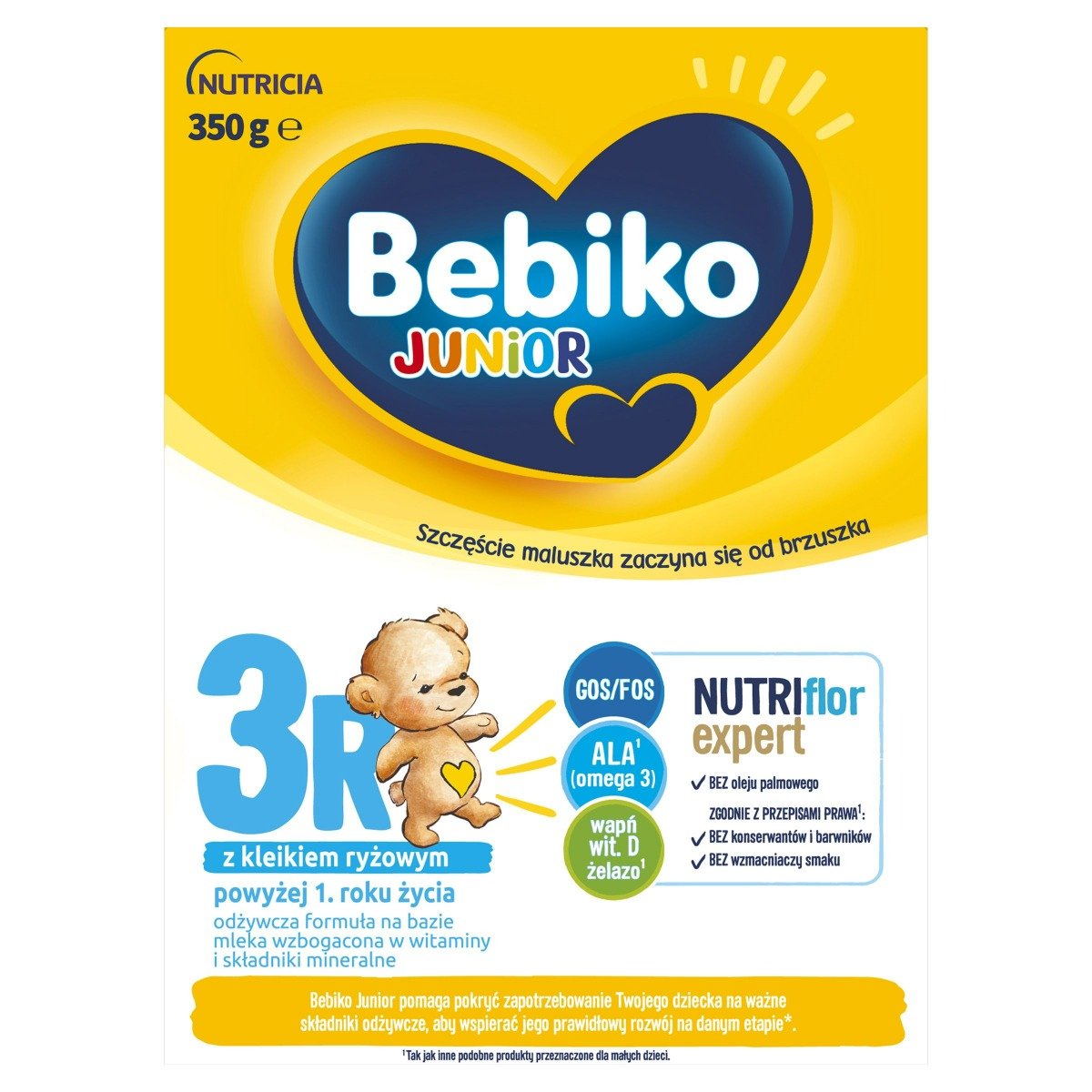 Фото - Дитяче харчування Nutricia Bebiko Junior 3R Mleko następne dla niemowląt powyżej 1. roku życia 350 g 
