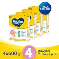 Bebiko Junior 4 Odżywcza formuła na bazie mleka dla dzieci powyżej 2. roku życia 4x600g