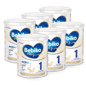 Bebiko Pro+ 1 Mleko początkowe częściowo fermentowane dla niemowląt od urodzenia, 6x700g - Bebiko