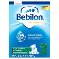 Bebilon Advance 2, Mleko następne 6+, 1100 g