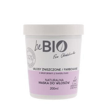 beBio Naturalna maska do włosów zniszczonych i farbowanych 200ml - beBIO