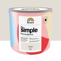 BECKERS IT'S SIMPLE 2,5L COOKIE MAT PLAMOODPORNA FARBA DO ŚCIAN SUFITÓW