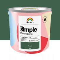 BECKERS IT'S SIMPLE 2,5L FOREST MAT PLAMOODPORNA FARBA DO ŚCIAN SUFITÓW