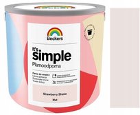 BECKERS IT'S SIMPLE 2,5L STRAWBERRY SHAKE MAT PLAMOODPORNA FARBA DO ŚCIAN