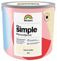 BECKERS IT'S SIMPLE 2,5L SWEET VANILLA MAT PLAMOODPORNA FARBA DO ŚCIAN