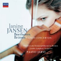 Beethoven & Britten: Violin Concertos Janine Jansen, Paavo Järvi, London Symphony Orchestra, Deutsche Kammerphilharmonie Bremen