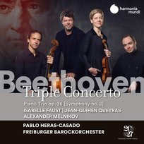 Beethoven: Triple Concerto With Piano Trio Op. 36 Melnikov Alexander, Faust Isabelle, Heras-Casado Pablo, Queyras Jean-Guihen