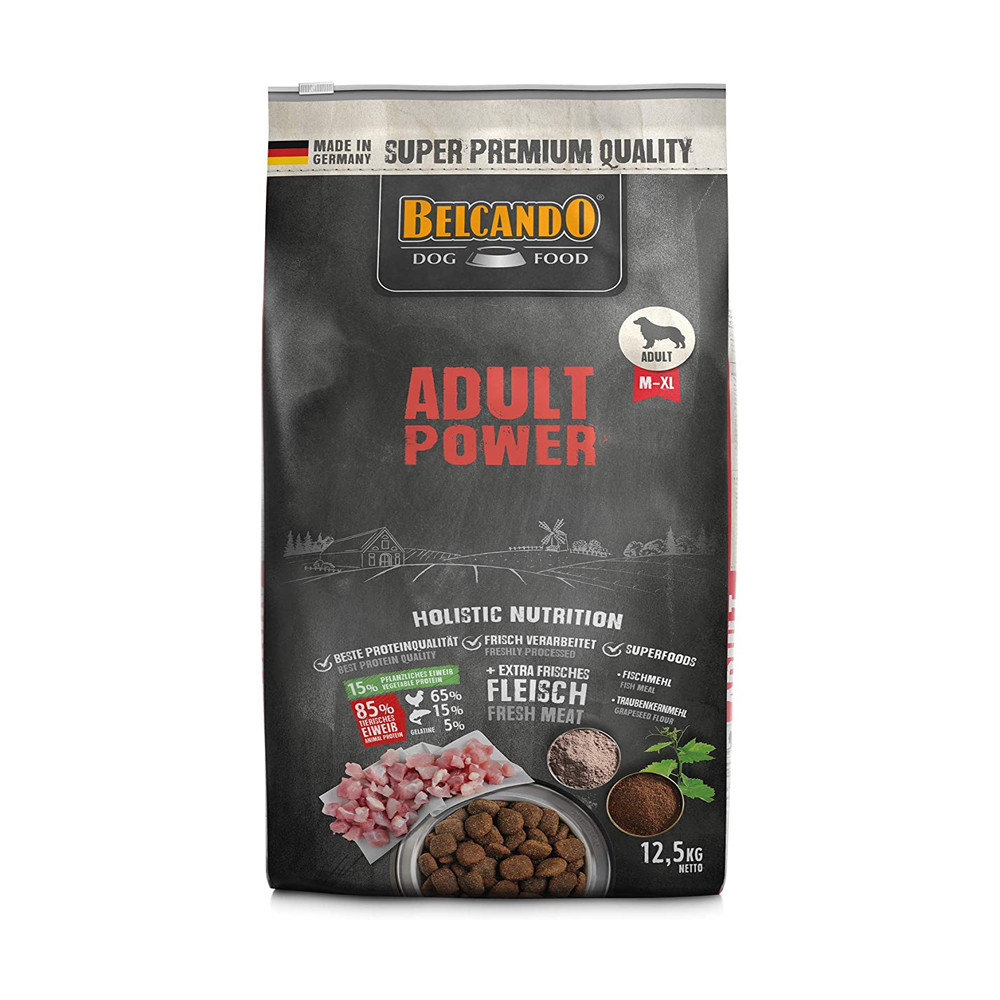 Belcando Adult Power Hundefutter – 2 X 12,5 Kg Sparpaket, Hochwertiges Futter Für Aktive Hunde