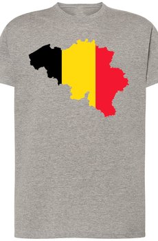 Belgia Męski T-Shirt Modny Nadruk Rozm.5XL - Inna marka