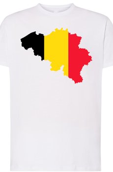 Belgia Męski T-Shirt Modny Nadruk Rozm.5XL - Inna marka