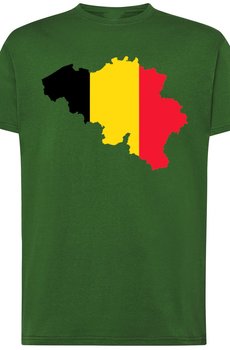 Belgia Męski T-Shirt Modny Nadruk Rozm.L - Inna marka