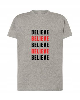 BELIEVE Męski t-shirt LOGO NADRUK Rozm.XL - Inna marka