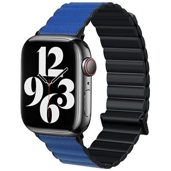 Beline pasek Apple Watch Magnetic Pro 42/44/45/49mm czarno/niebieski  black/blue box - Beline