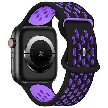 Beline pasek Apple Watch New Sport Silicone 42/44/45/49mm czarno-fioletowy  black/purple box - Beline